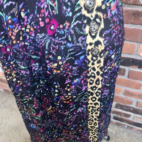 Anthropologie Maeve Womens Morgan Mixed Print SS Dress Size 2 V Neck - Picture 6 of 10